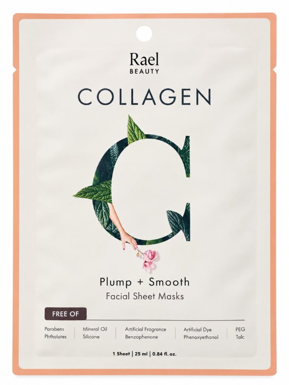 $3 Add-On Rael Beauty Collagen Sheet Mask To Plump, Fill and Refresh Tired Skin